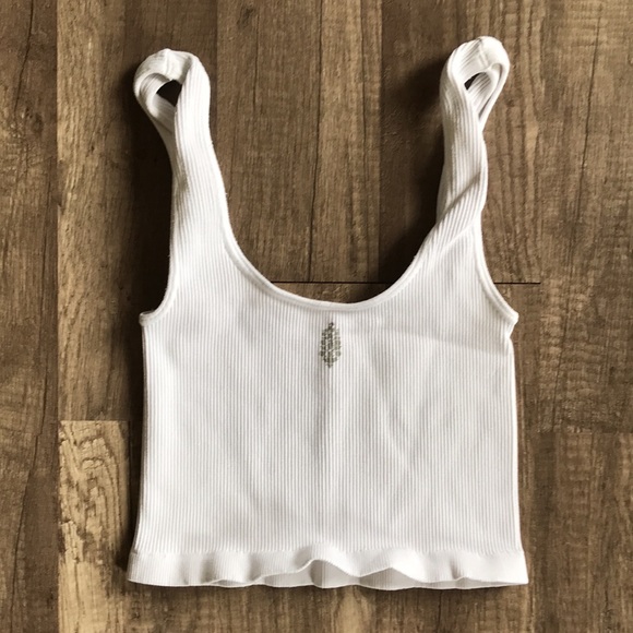Free People Movement Square Neck Happiness Ribbed Tank Top - Picture 7 of 7